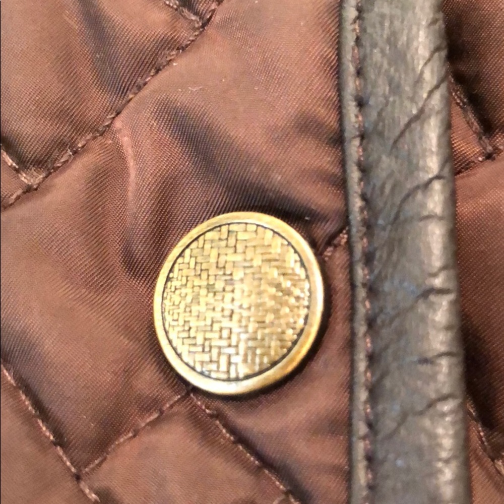 2X 🥰HP🎉Cole Haan Leather Trimmed Jacket - Picture 7 of 15